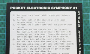 Pocket Electronic Symphony booklet, back cover