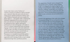 Vocable Code (13082018), lecture-performance + stack introductions